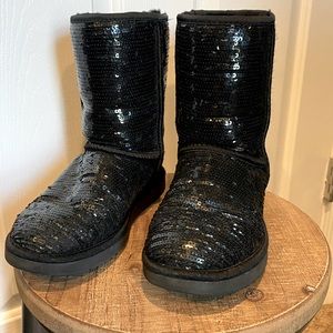 UGG Black Sequin Boots